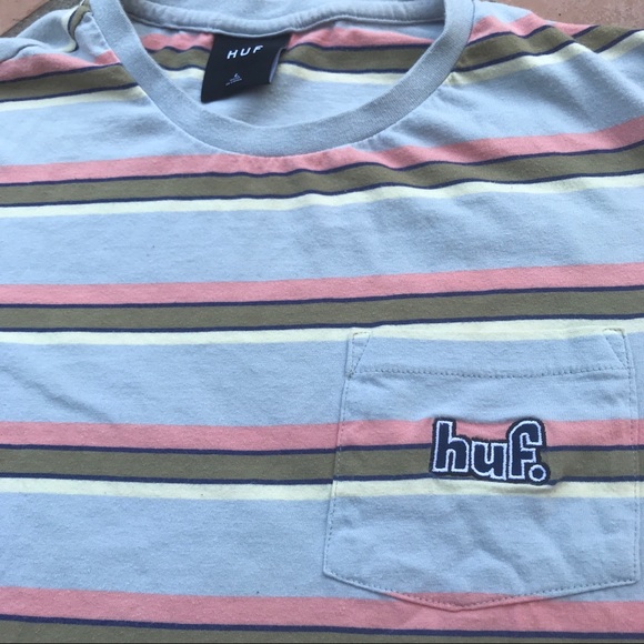 *SOLD* HUF “1993” striped pocket tee - Picture 4 of 7